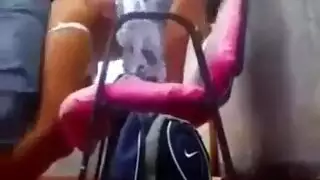 ضربة واقفة إباحية مع إيداع منوي عميق